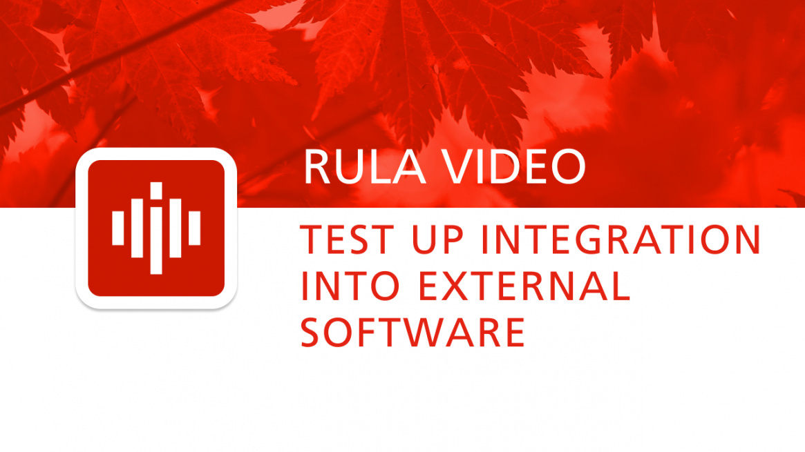 Test Up Integration into external software